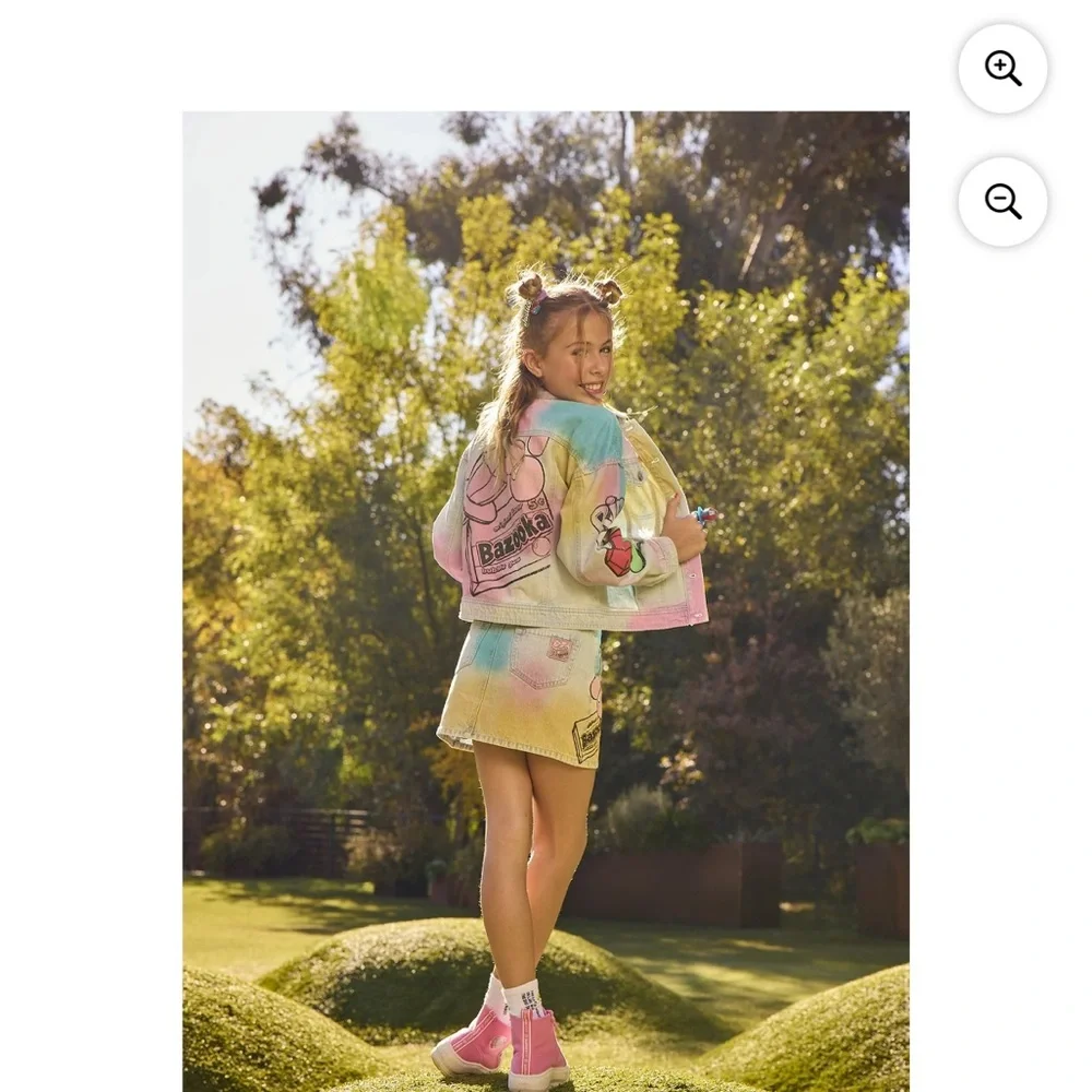 Justice | Girls Ring Pop Bazooka Collab Denim Jacket